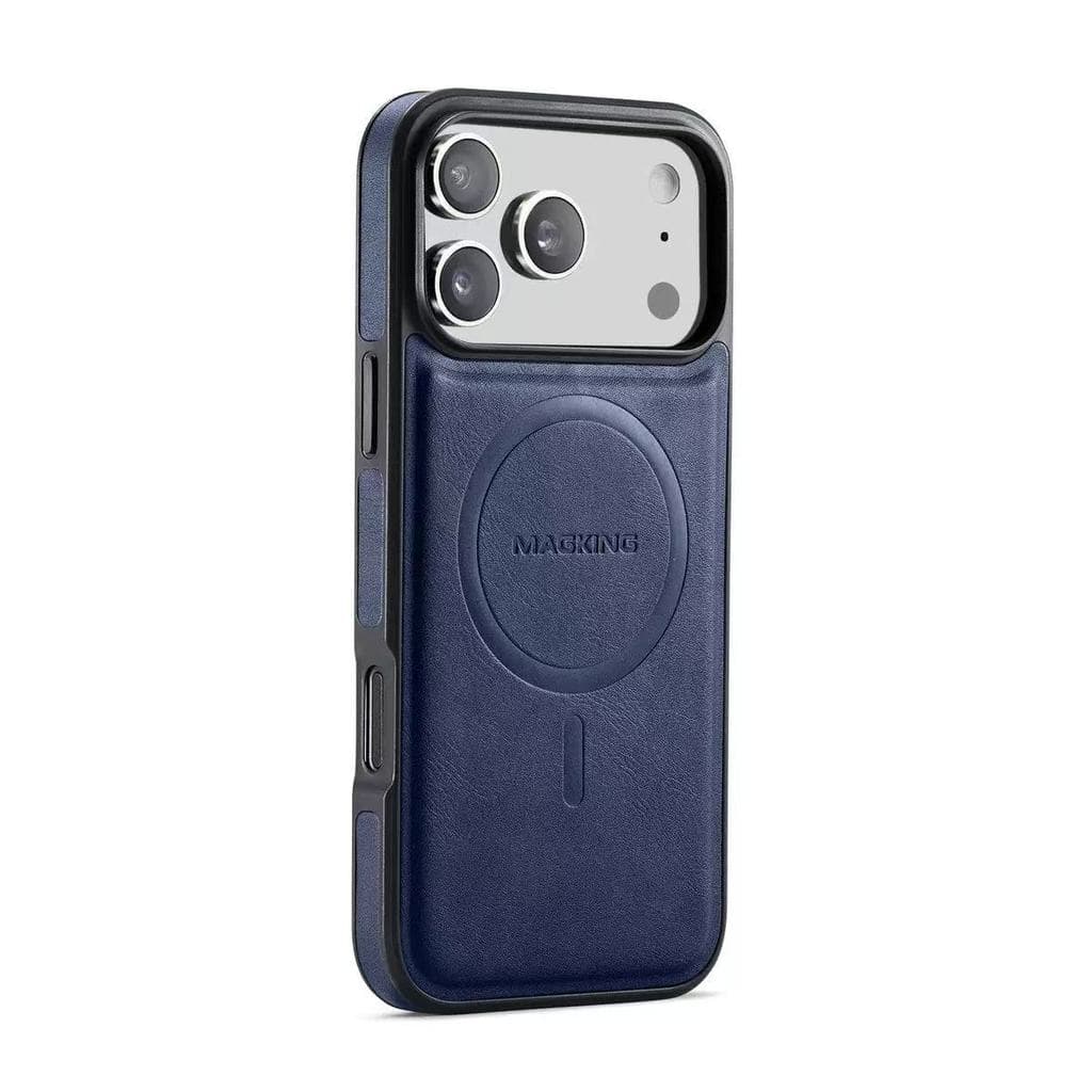 Forte Sucção Magnética Caso De Couro Para iPhone 17 Pro Max 16 Ar 15 14 Plus 13 12 Luxo Pele Borda Macia Telefone Capa