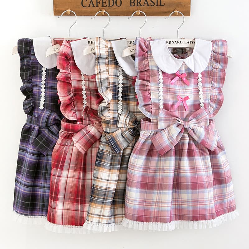 Menina vestido de princesa macacão do bebê comer à prova dwaterproof água Anti-sujo crianças babadores arroz bolsos pint