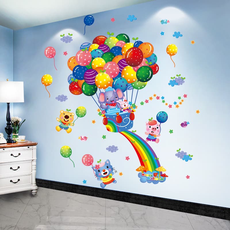Adesivos de parede Adesivos de parede Adesivos de parede Criação de anel de jardim de infância Decoração de parede de sa