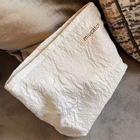 Ins pequeno saco cosmético fresco grande capacidade portátil forro saco de cuidados com a pele produto saco de armazenam