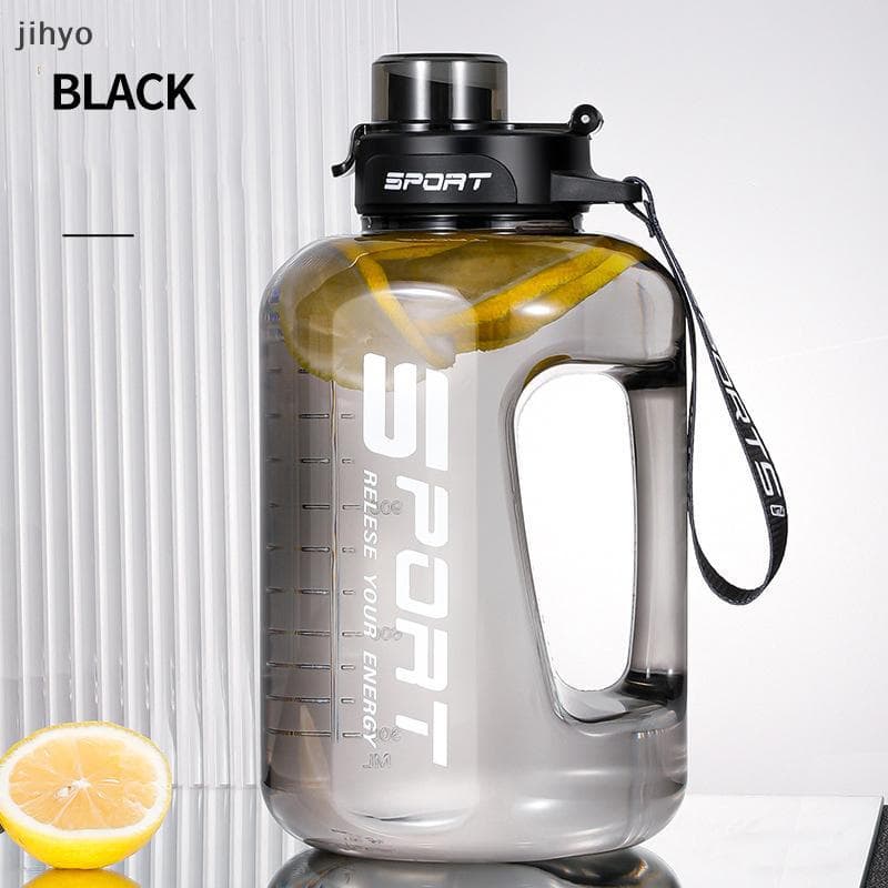 [jihyo] Garrafa De Água De Grande Capacidade 2500/1700ML Com Tampa De Palha-Garrafas Para Beber Academia Sem BPA