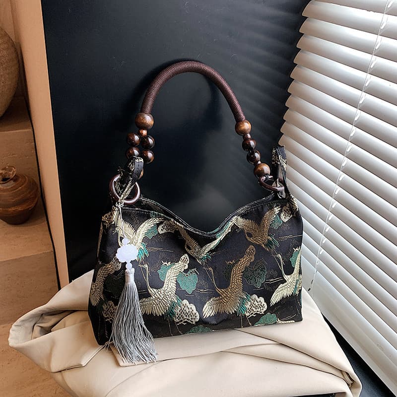 Nova bolsa feminina estilo chinês, modelo 2026, bolsa tote casual de nicho, moderna, simples, de ombro único, estilo vin
