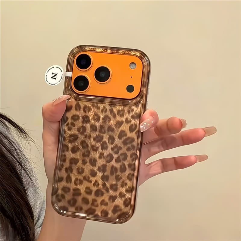 iPhone 17 Pro max Padrão De Leopardo TPU materia Processo IMD Capa De Telefone