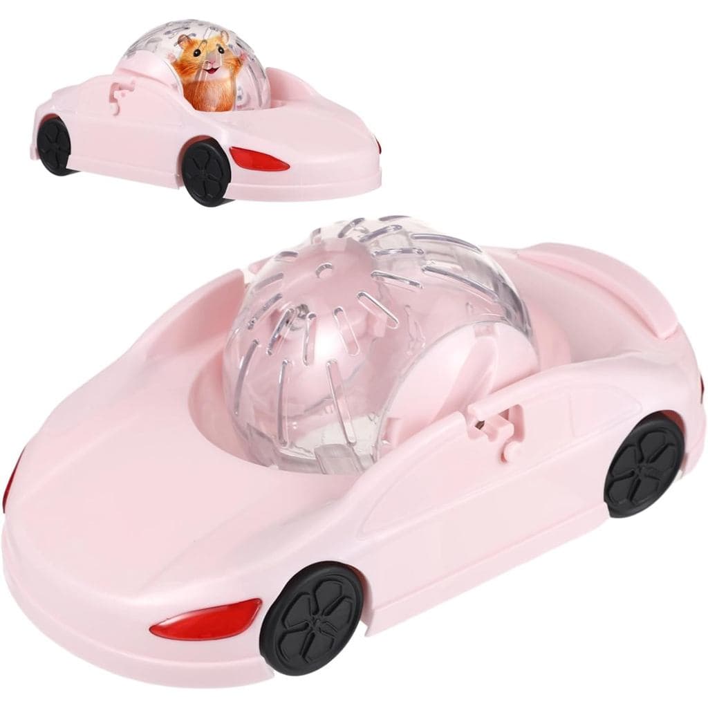 Carro Esportivo com Bola de Exercício para Hamster, Carro para Hamster com Bola Transparente Removível, Roda de Exercíci