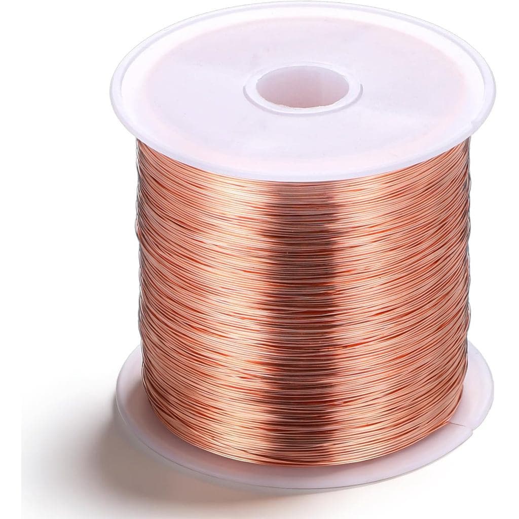Fio de cobre calibre 28 para fabricação de joias, 328 pés/0,3 mm, fio de cobre puro para bijuterias, fios de cobre para