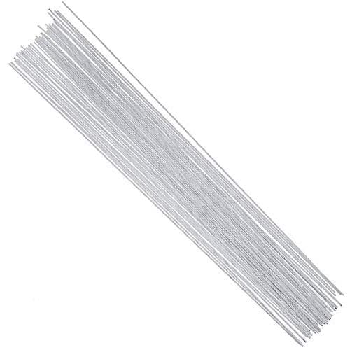 Fios Florais Brancos CCINEE 26 Gauge com Haste de 16 Polegadas para Artesanato de Floristas, Pacote com 100 Unidades