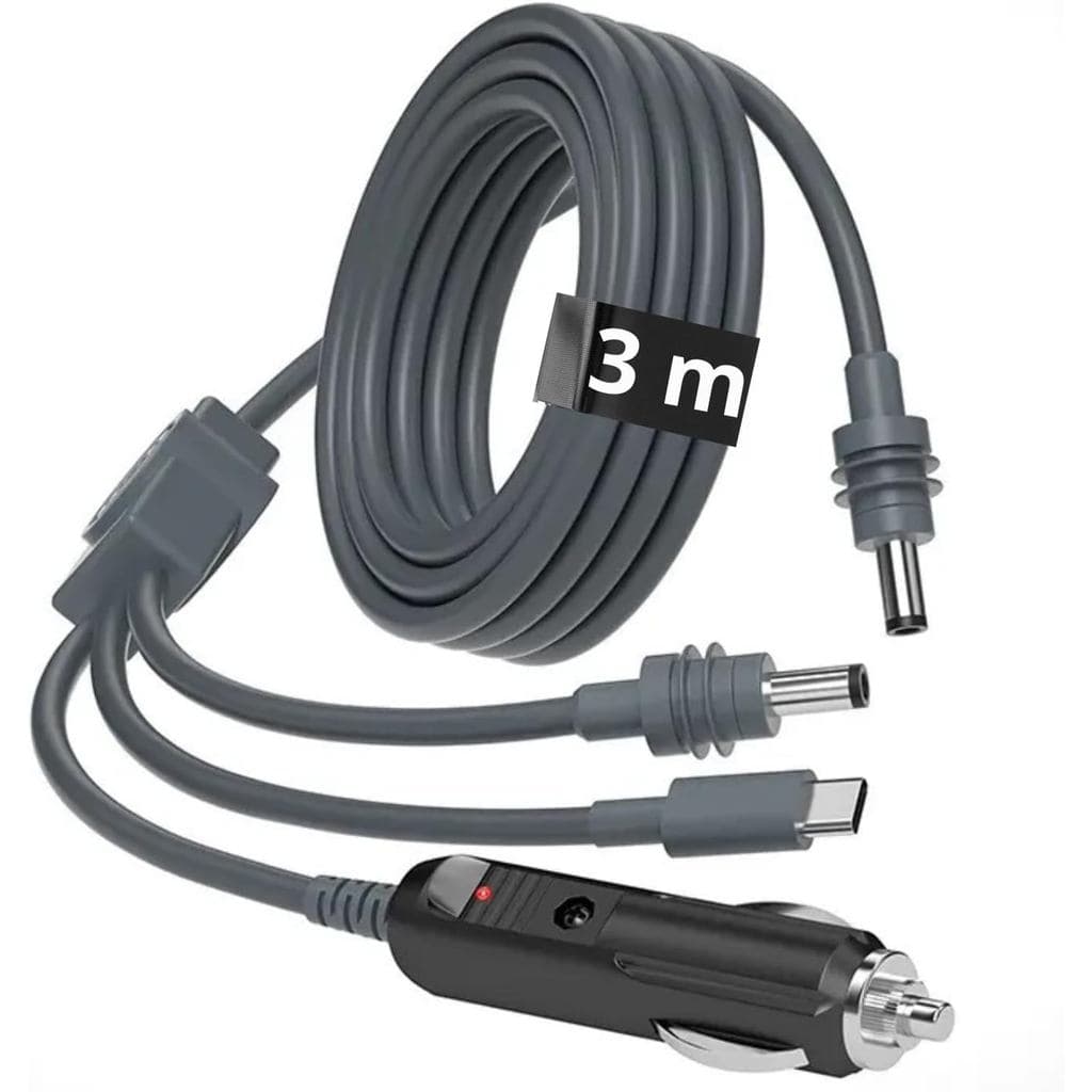 Cabo Veicular Para Starlinkk Mini Carro 12V 24V Alimentação Direta Bateria Do Carro Fusível 3 em 1 Carregador Veicular U
