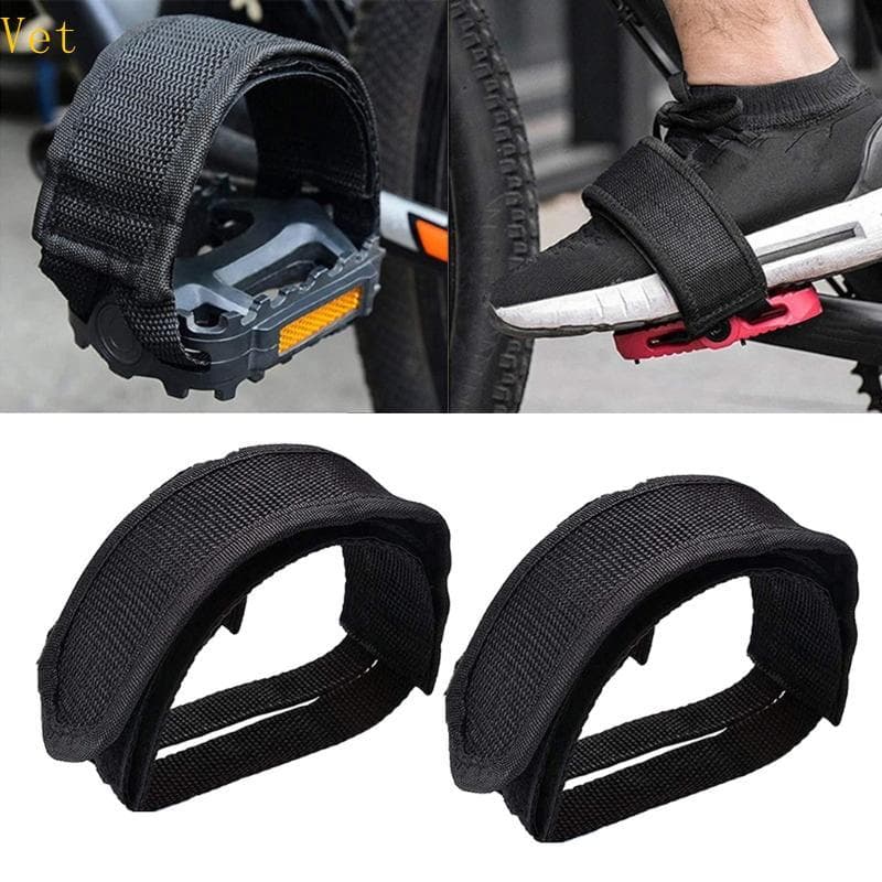 Vet 1 Par Antiderrapante Duplo Adesivo Pedal Toe Clip Cintas Ciclismo Parte