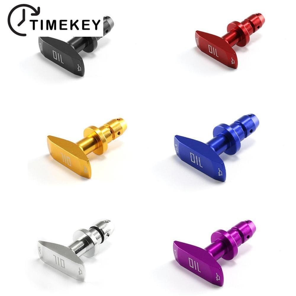 TKEY 1 Pçs Universal Vareta De Óleo Do Motor Carro Puxar Alça Pullhandle Alumínio Boleto Substituição Automática Modific