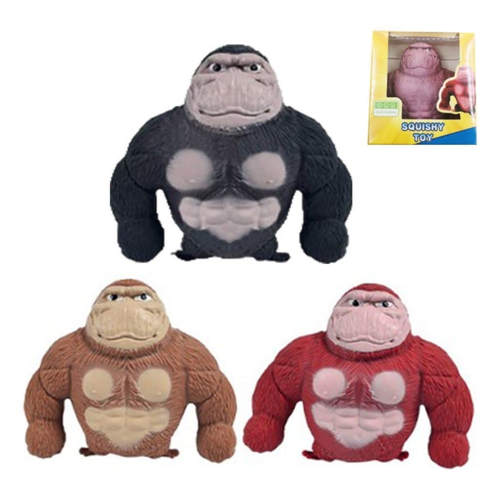 Kit 3 Kong Squishy Estica 13cm Macacos Indestrutível  brinquedo para ansiedade