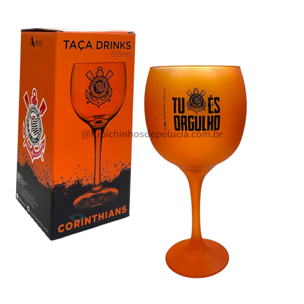 Taça Gin Corinthians Laranja Fosca 615ml – Tu És Orgulho