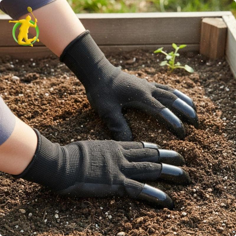 [Asiyy] Luvas De Jardinagem Com Garras Jardim Respiráveis Equipamento De Segurança À Prova D'água Para Jardineiros , Qui