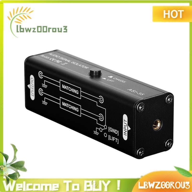 Isolador Passivo De Áudio AUX Filtro De Interface De Som De 3.5 Mm De Sinal Para Sistema De Música De Carro Doméstico