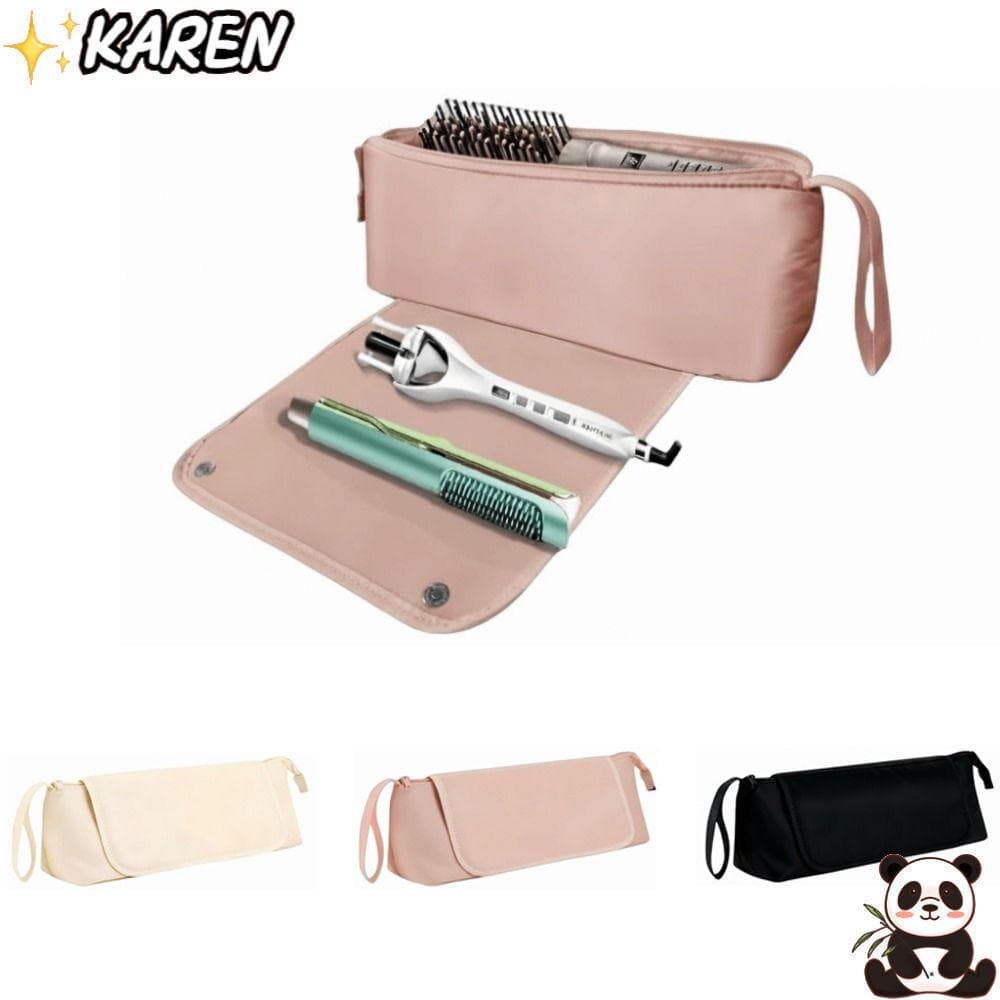 KAREN Bolsa De Viagem Para Ferramentas De Cabelo , Tapete Resistente Ao Calor , Armazenamento De À Prova De Poeira , Org