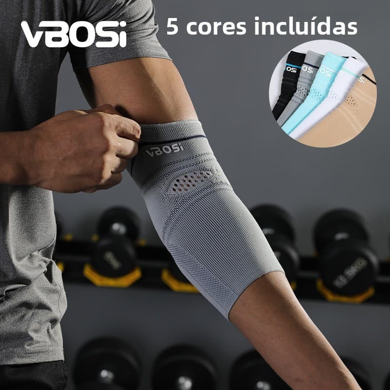 Cinta de cotovelo esportiva de nylon antiderrapante, cinta de compressão para cotovelo, equipamento de proteção para esp
