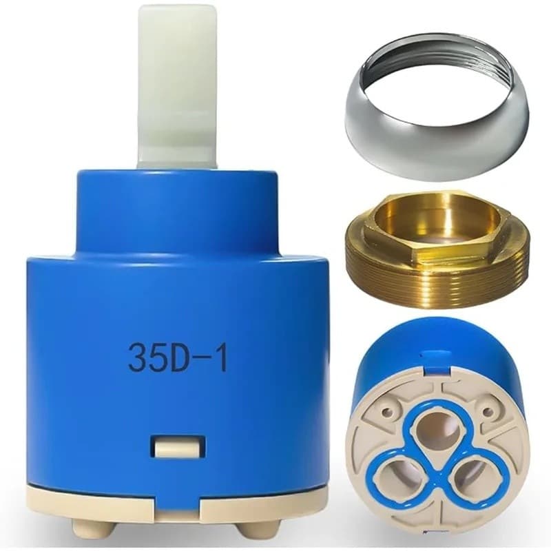 Cartucho Termostático para Torneira 35mm 40mm, Válvula Misturadora com Disco Cerâmico, Núcleo de Torneira de Chuveiro em