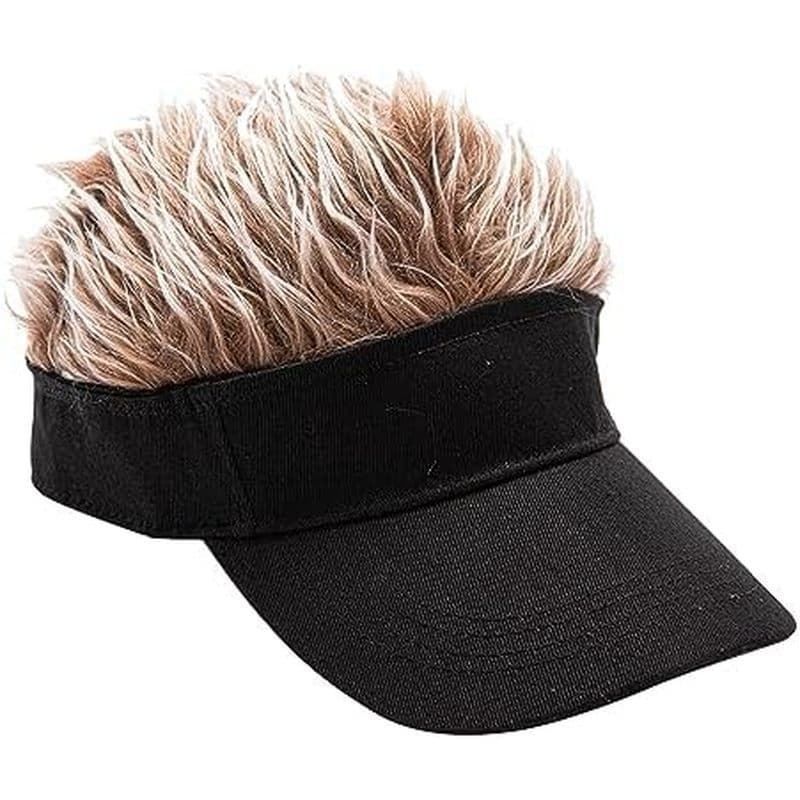 Viseira De Cabelo Com Pontas Inovadoras Masculinas , Chapéus De Golfe Engraçados Ajustáveis , Boné De Sol-Chapéu De Beis