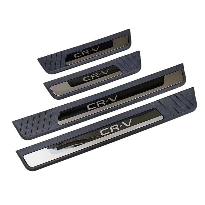 Aço Inoxidável Guarnição de Soleira Proteção de Porta de Carro para Honda CR-V CRV, Conjunto de 4 peças