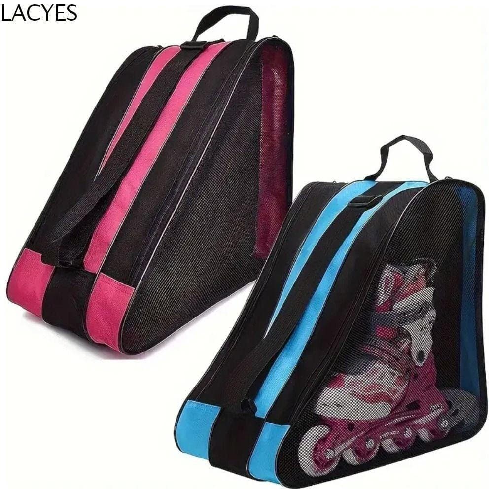 Bolsa para Patins LACYES, Bolsa Respirável de Grande Capacidade para Patins de Gelo em Tecido Oxford de 3 Camadas 0E3B