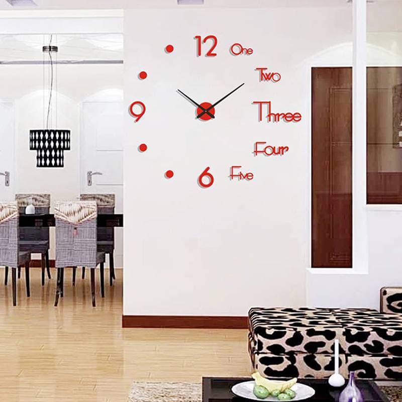 1Pc 3D Parede Clo Espelho Stiers Criativo DIY Clos Design Moderno Mudo Quartzo Agulha Relógio Decoração De Casa