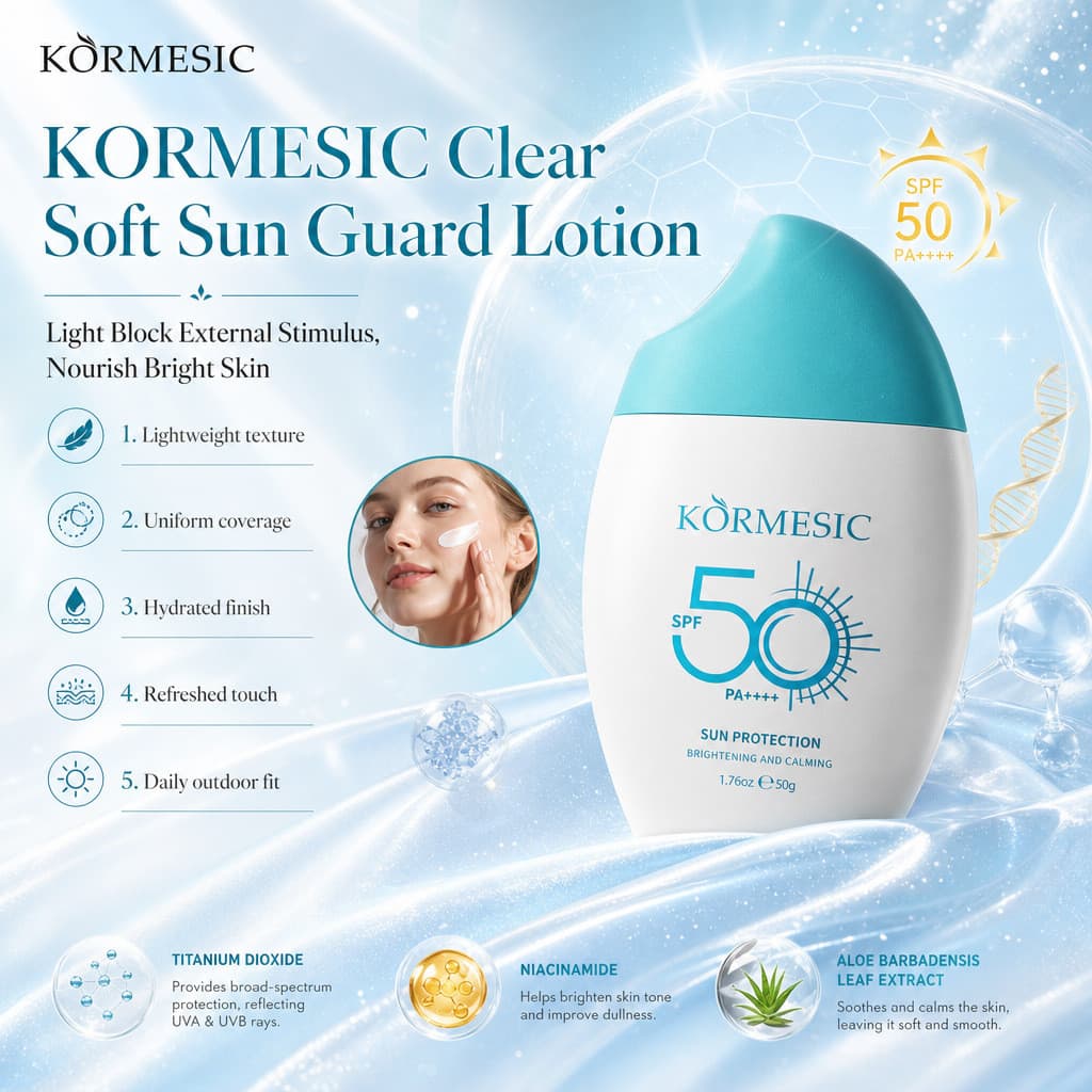 Protetor solar triplo kormésico completo inglês atacado cuidado raio ultravioleta Anti-T8WY