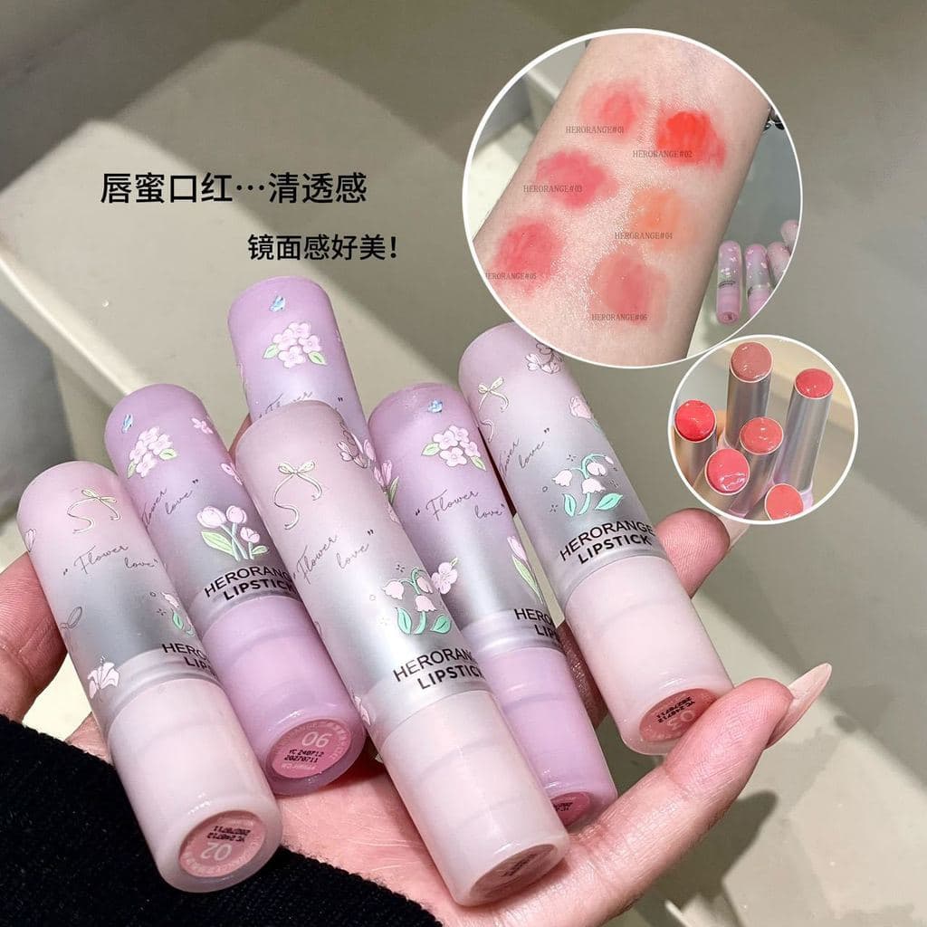 HERORANGE ~ HERORANGE Espelho Batom Hidratante Espelho Toot Lip Clear Hold Maquiagem Sem Maquiagem Clareamento Lip Gloss