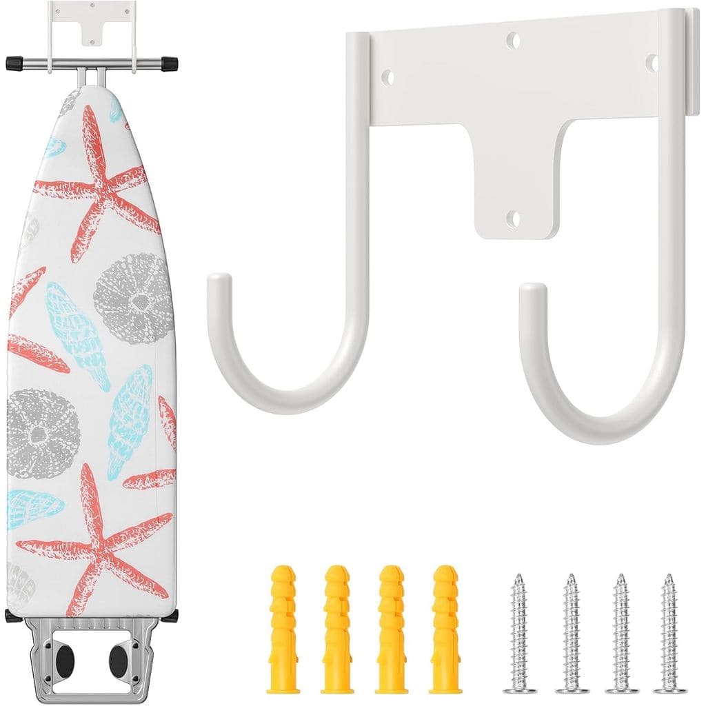 Suporte de Parede para Tábua de Passar Roupa ORLESS, Gancho para Tábua de Passar, Suporte para Tábua de Passar, Gancho d