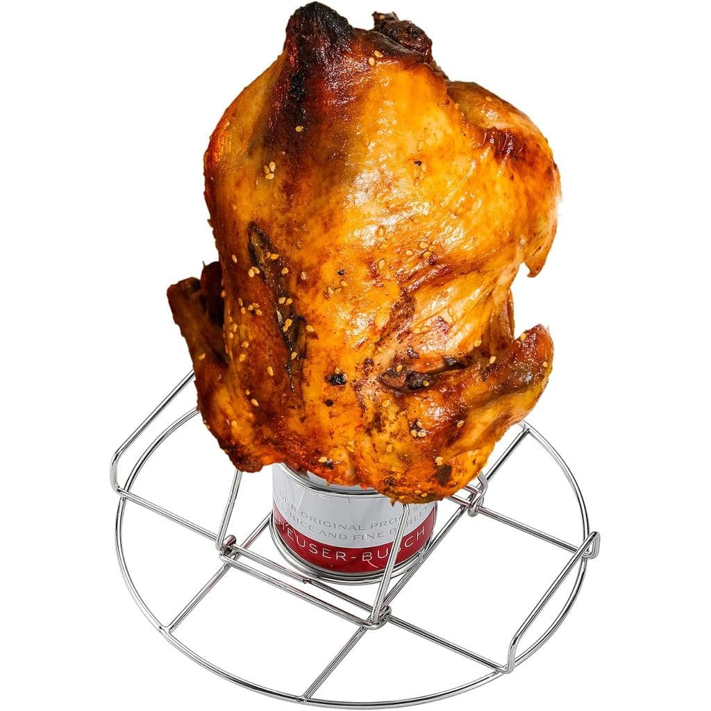 Suporte para Frango em Lata de Cerveja Camping Moon, Suporte de Aço Inoxidável para Assar Frango, para Churrasqueira, De