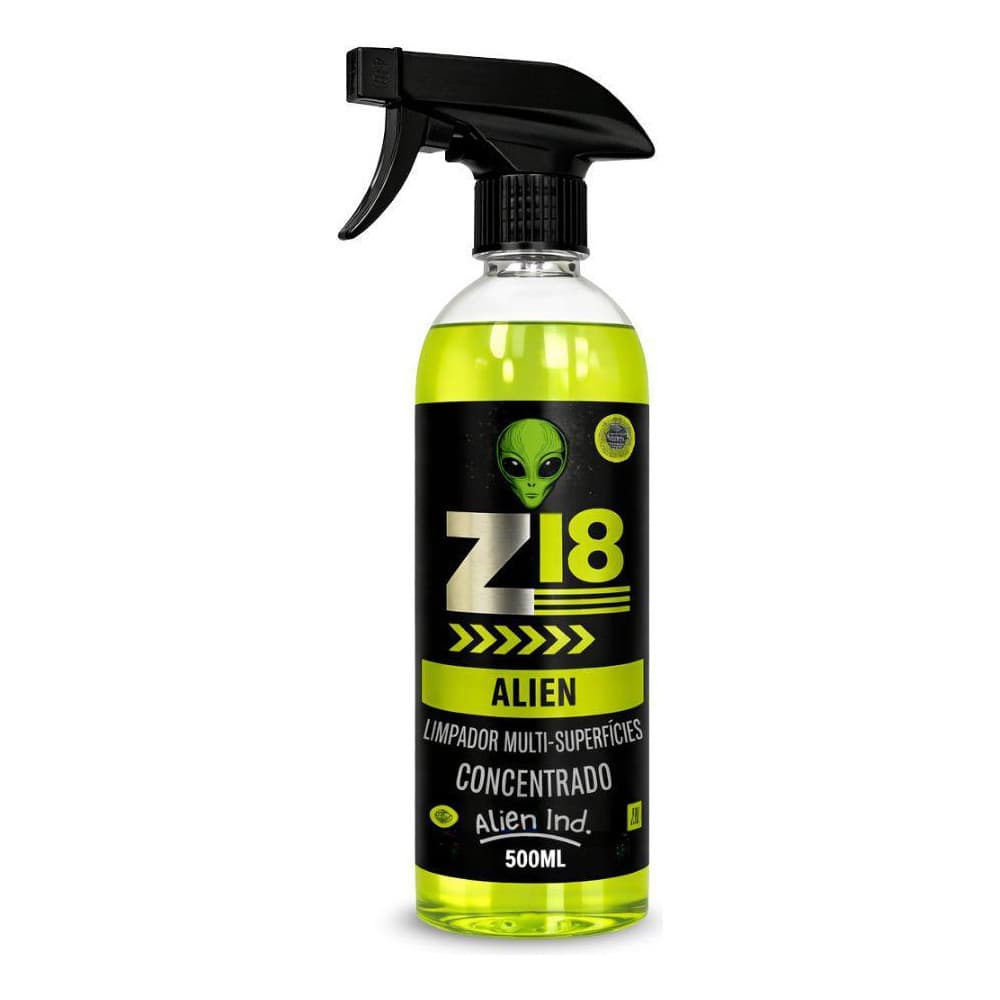 Alien Z18 500ml Limpa Teto Estofado Bancos Couro e Sujeiras Pesada Tira Manchas