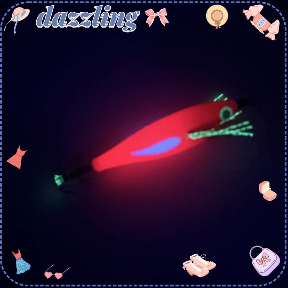 Isca De Gabarito De Lula Deslumbrante , Pesca De Peso De 6g Com Brilho Luminoso Artificial De 8 Cm De Comprimento