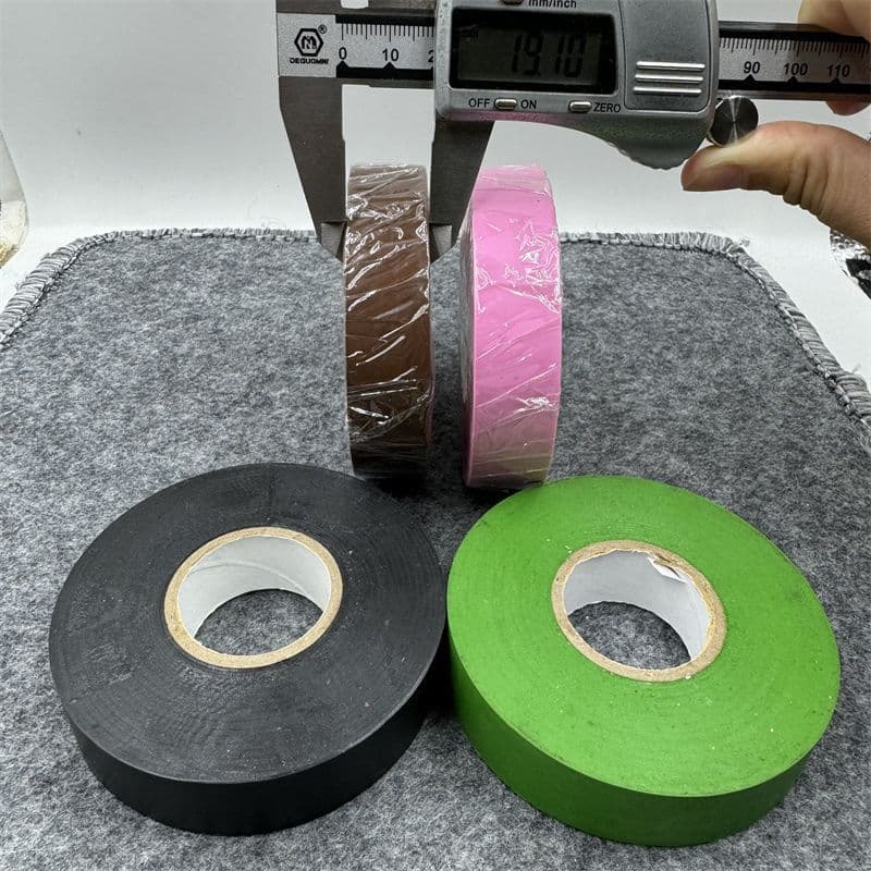 Fita isolante elétrica rosa resistente a altas temperaturas e retardante de chamas, fita de PVC à prova d'água e retarda