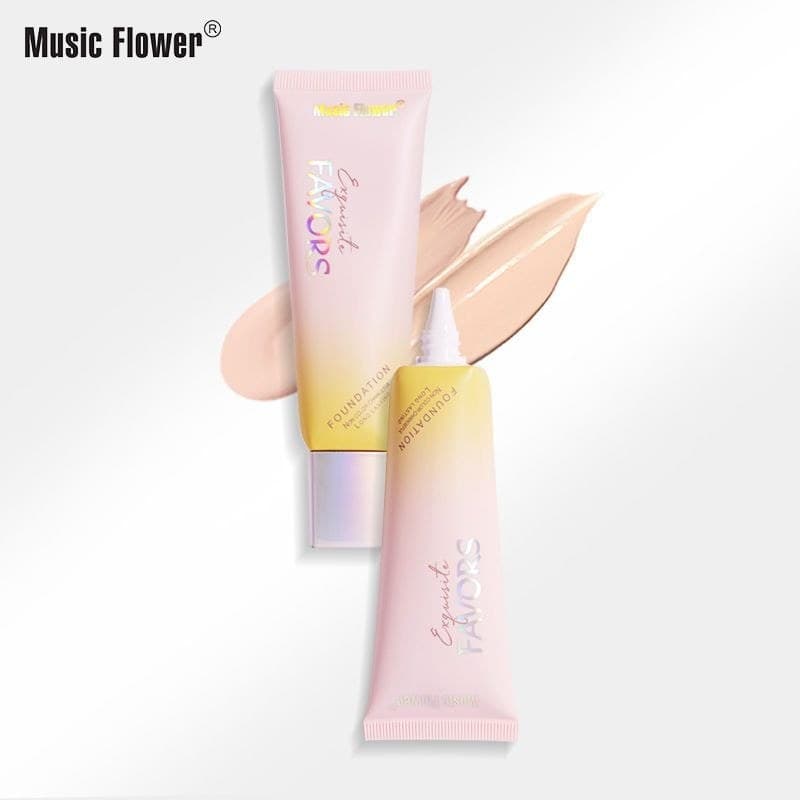 Musicflower base líquida corretivo base líquida corretivo delicado maquiagem Natural segurar maquiagem base líquida não
