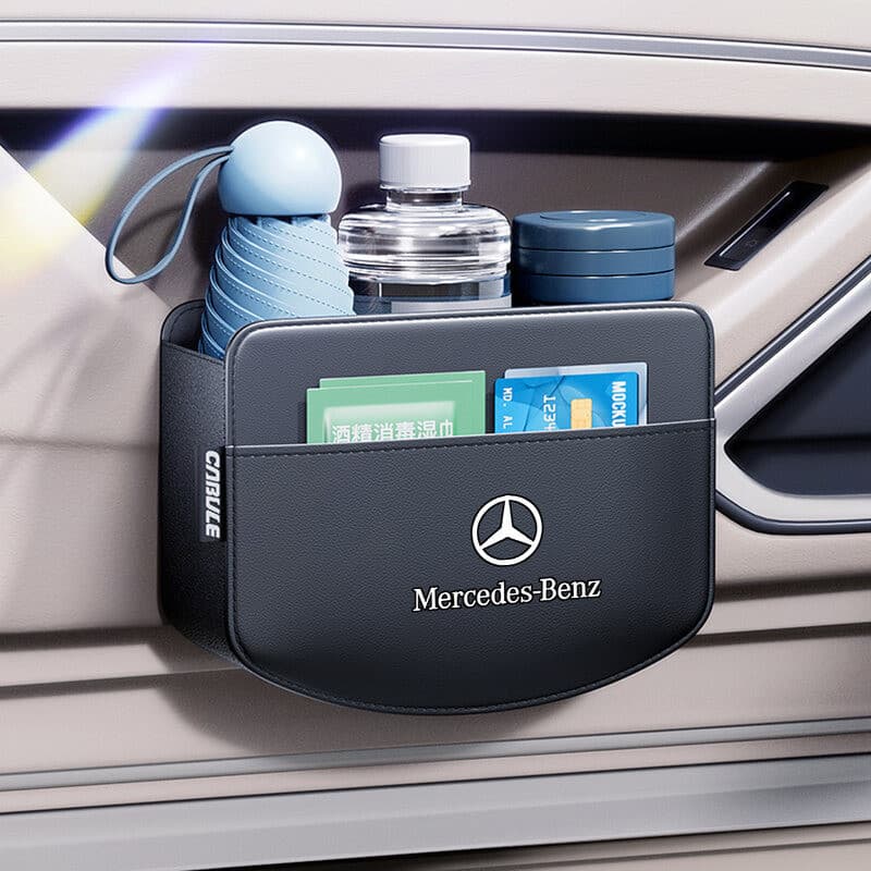 Bolsa de Armazenamento Multifuncional para Carro, Organizador Lateral Suspenso para Mercedes Benz E300 GLS GLB GLC Class