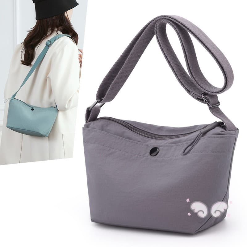 Bolsa Tipo Estilingue Da Moda Coreana Para Mulheres – De Ombro Crossbody Leve E Dobrável
