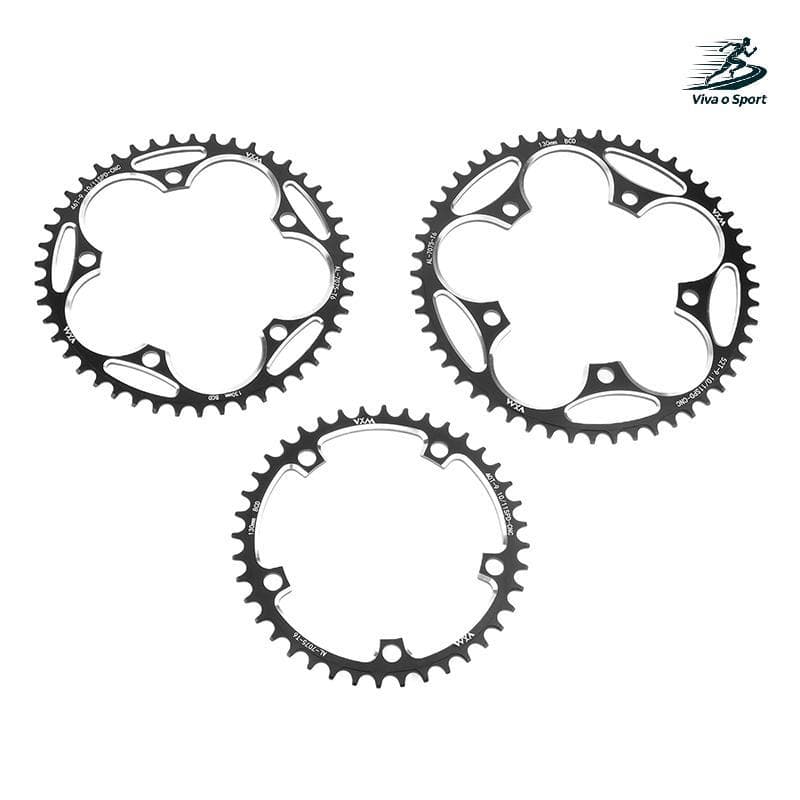 Wme Viva o Sport À Prova De 130 BCD Coroa De Bicicleta N Estrelas Largas 38-60T AL7075 Sproet Para De Estrada Placa De E