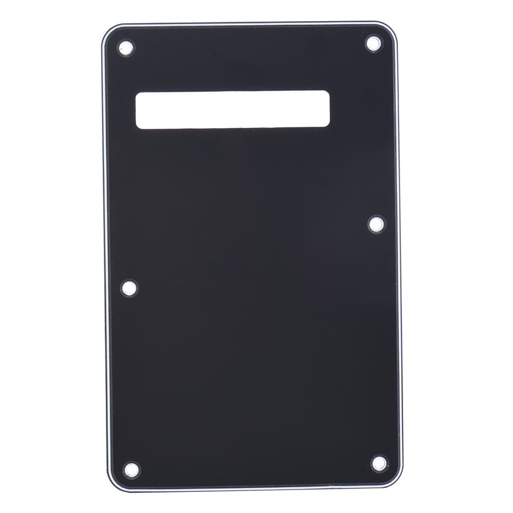 Sasuori Pickguard Tremolo Cavidade Capa Placa Traseira 3Ply para Guitarra Elétrica Estilo Moderno Preto