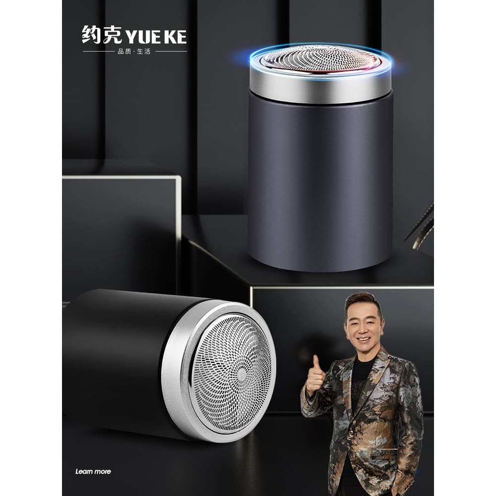 York Mini Barbeador Elétrico Barbeador Masculino Barbeador Inteligente Lavável Bateria de Longa Duração Barbeador Portát