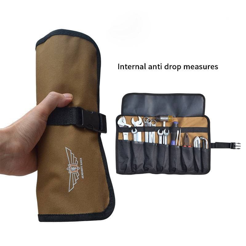 Ans Saco De Armazenamento Kit De Ferramentas Oxford Pano Rolo Portátil Bolsa Chave Ferramenta Dobrável Martelo Acampamen