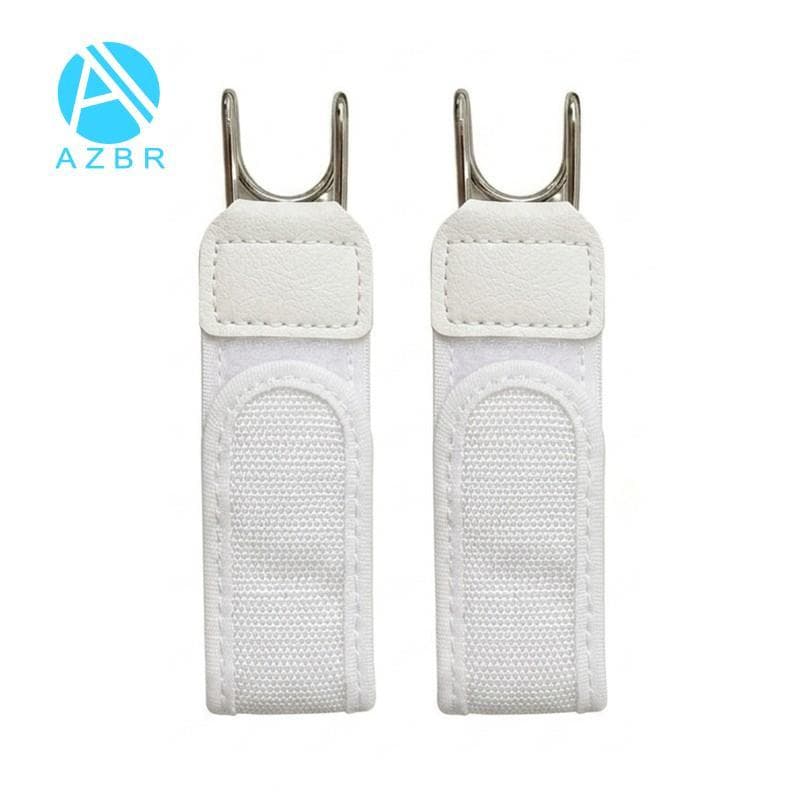 2 Pçs Cinto Lateral Sem Fivela Para Mulheres Homens , Elástica Estiramento Masculino Cintos Ajustáveis Jeans Branco