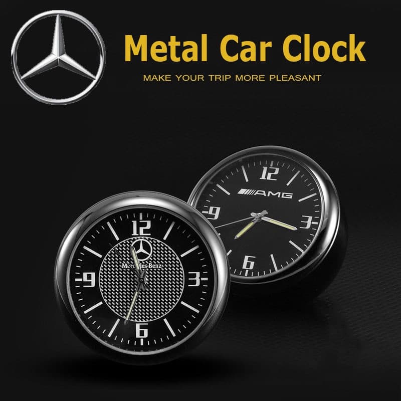 Relógio Digital para Carro Mercedes-Benz, Eletrônico, Luminoso, Quartz, AMG GLE GLC GLS GLK GLA CLS CLA W211 W212 W210 W
