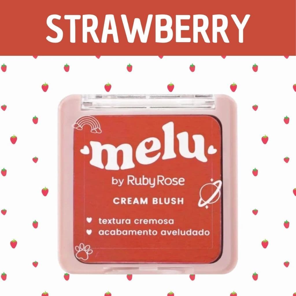 Cream Blush Strawberry Melu HB6119-4 Blush Cremoso