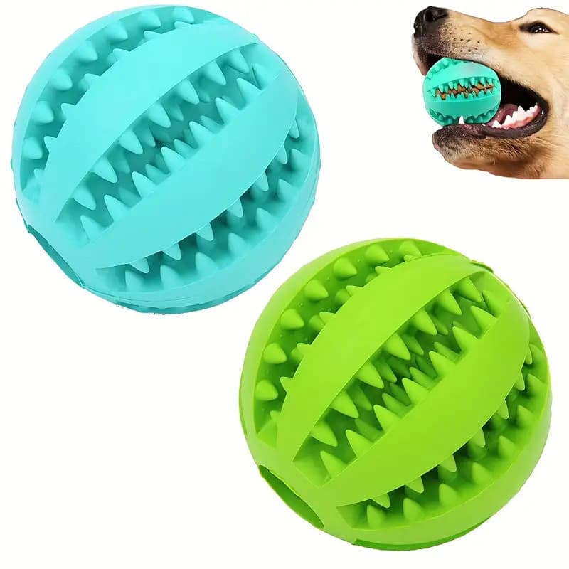 Brinquedo para animais de estimação TPR Borracha Dentes limpos Resistente a mordidas Design de alimentação resistente a