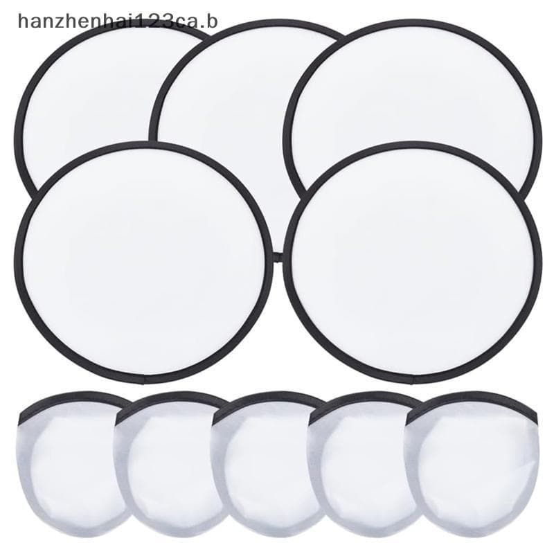 HAN Ventilador Dobrável Simples Desempenho Circular Portátil Mão Redonda Mulher Em Branco N