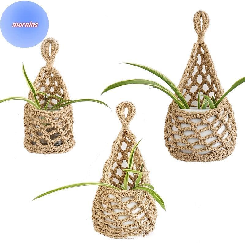 MORNIN Boho Macrame Planta Cabide Cesta Corda De Algodão Macio Tecido Para Presente De Inauguração Perfeito Novos Propri
