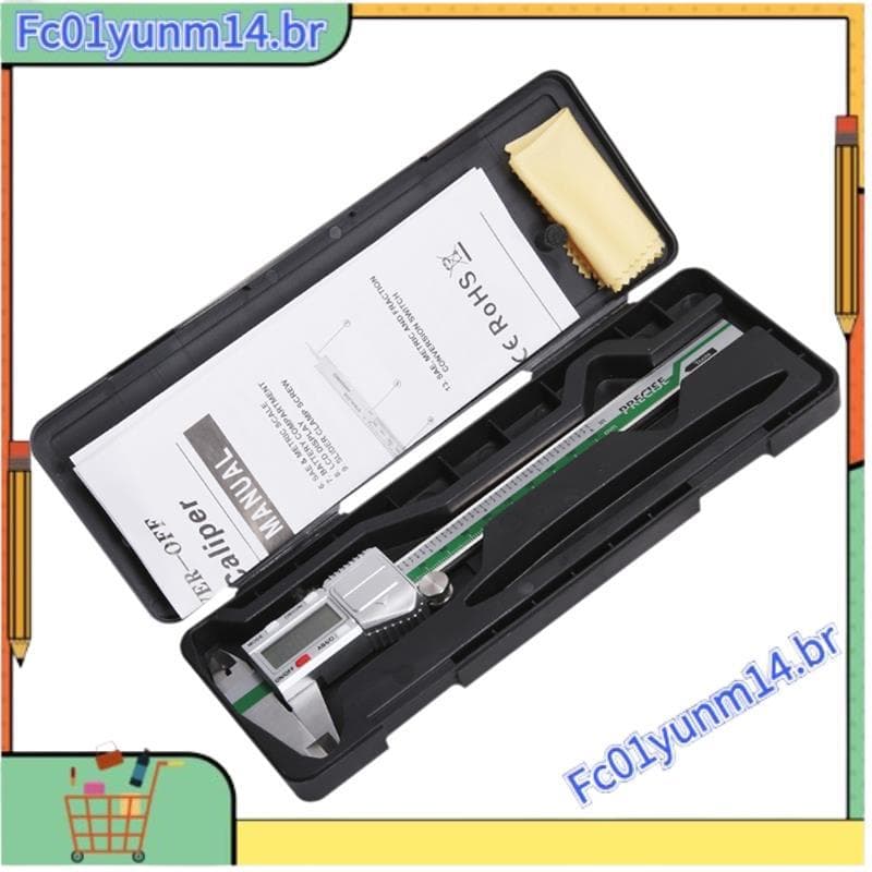 Fração De Aço Inoxidável Do Compasso De Calibre Digital ET54 150mm/Polegada 0.01mm De Altura Para Medida De Componentes