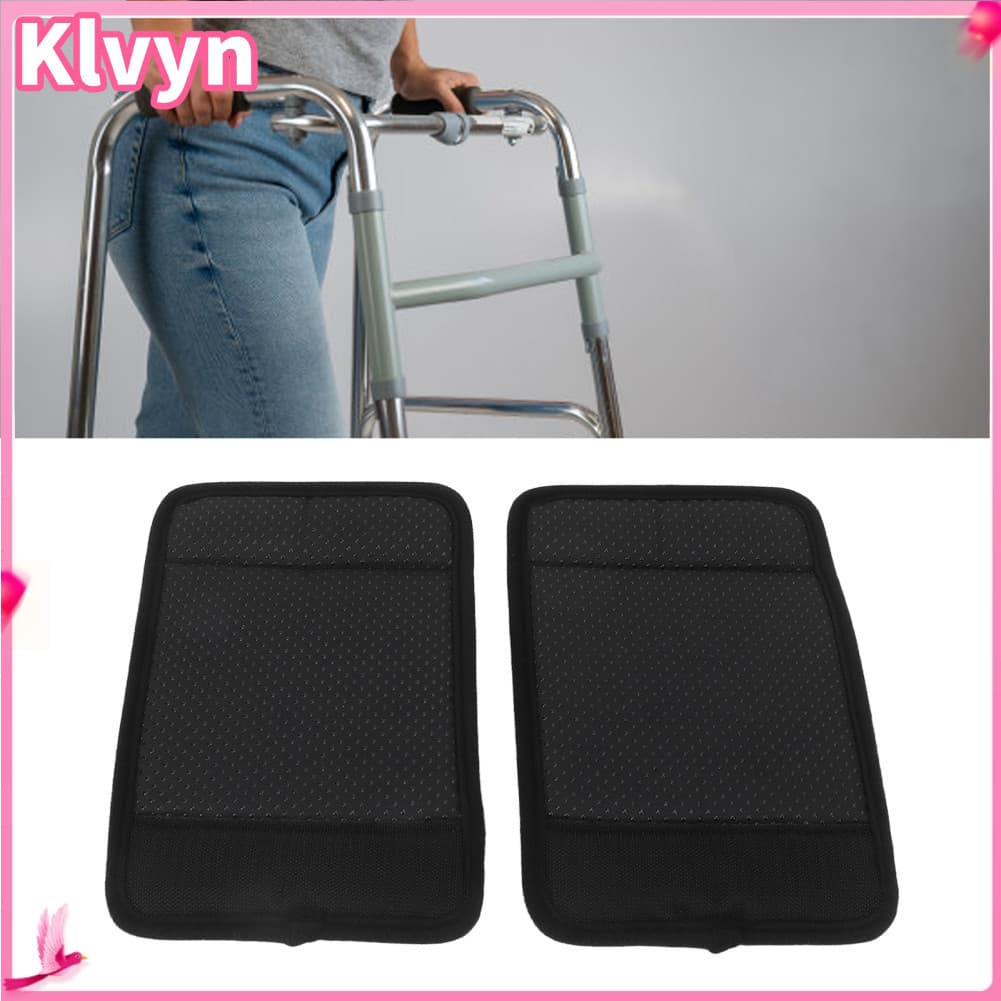 Klvyn-br Gernie Walker Capas acolchoadas para punhos de mão, pacote com 2 almofadas de alça macia, capa lavável