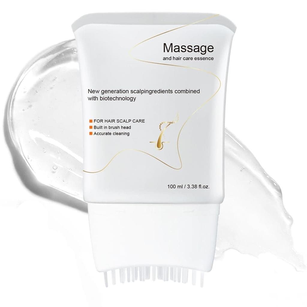 Sérum para Crescimento Capilar com Escova Integrada, Extrato de Exossomos HeartLeaf, 100ml | Sérum para Couro Cabeludo c