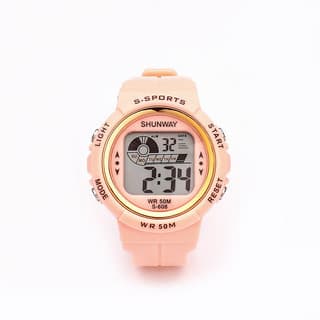 Relógio de Pulso Feminino Rosa Salmão Elegante e Delicado