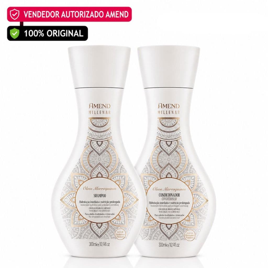 Kit Shampoo 300g + Condicionador 300g Óleos Milenares Marroquinos Amend