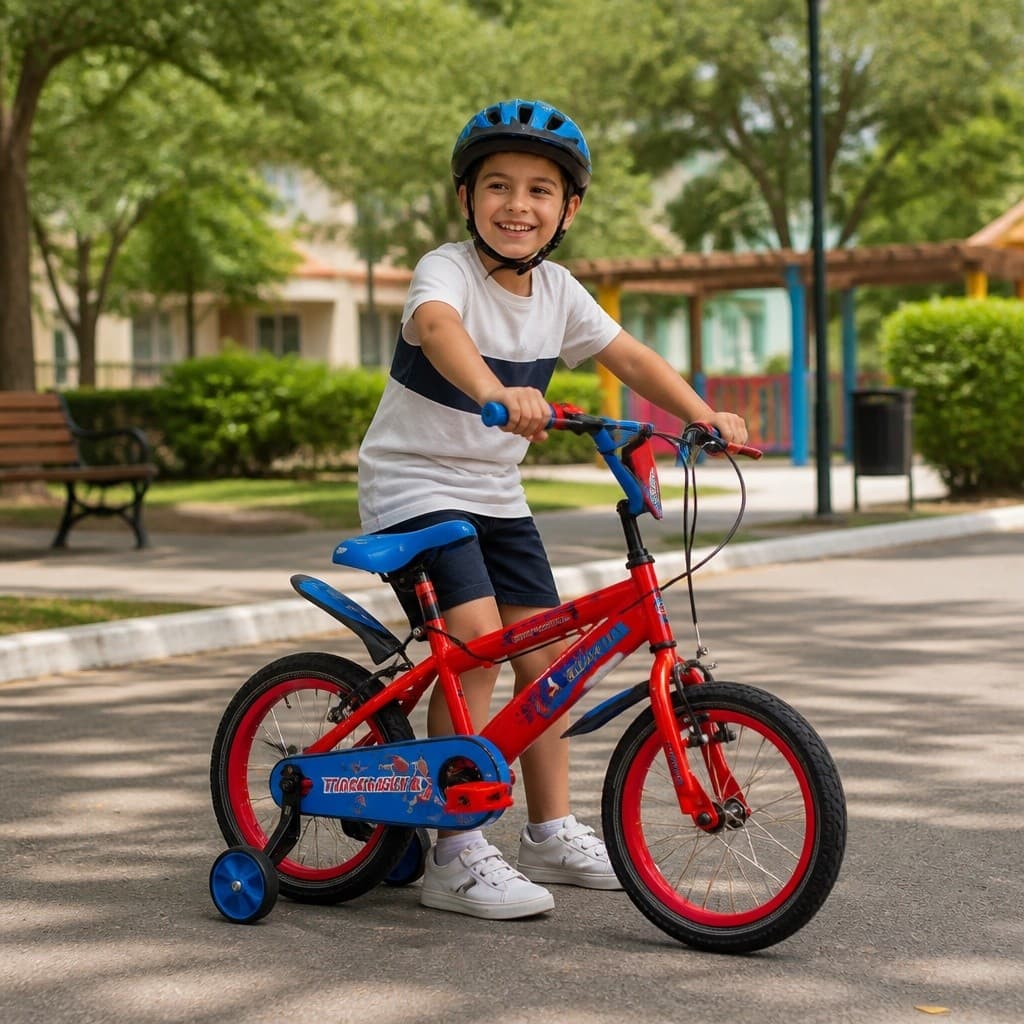 Bicicleta Infantil Superman Criança Menino Personagem Herói Pedal Passeio Aprender Brinquedo Bike